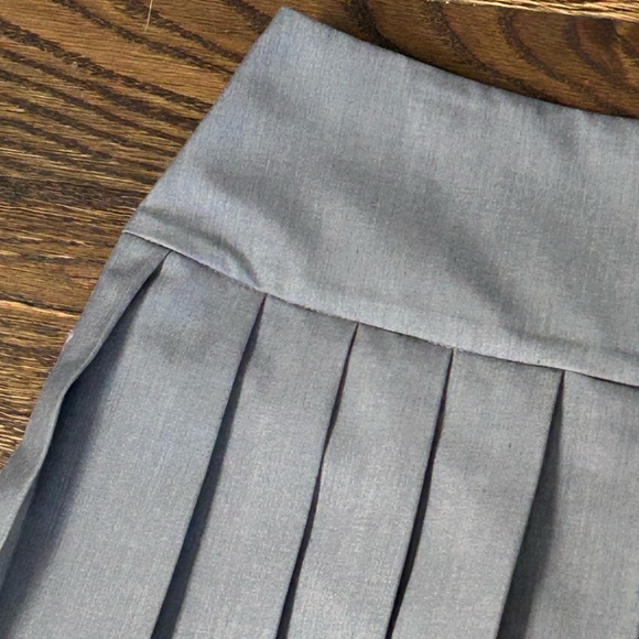 English Factory Gray Pleated Mini Skirt - Picture 6 of 10